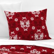 Dragons damask