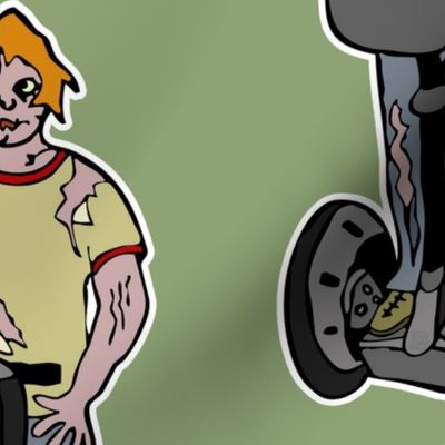 Zombie guy on segway