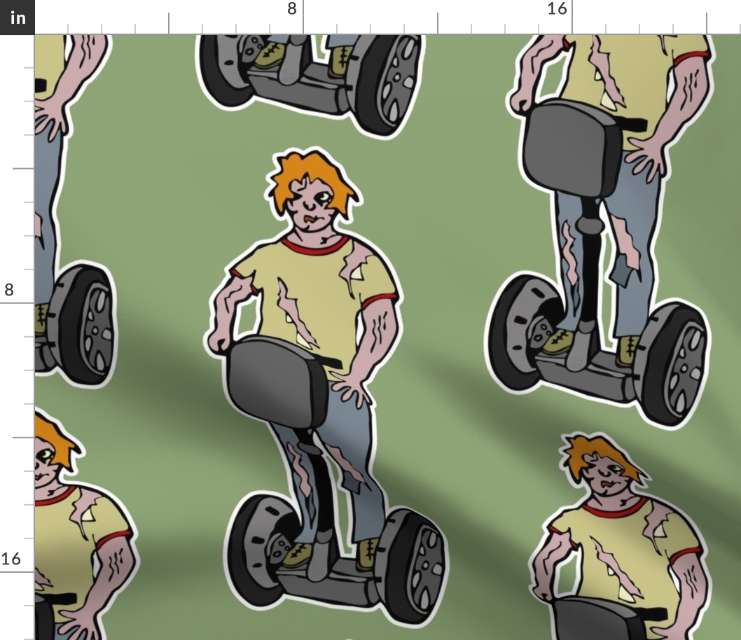 Zombie guy on segway