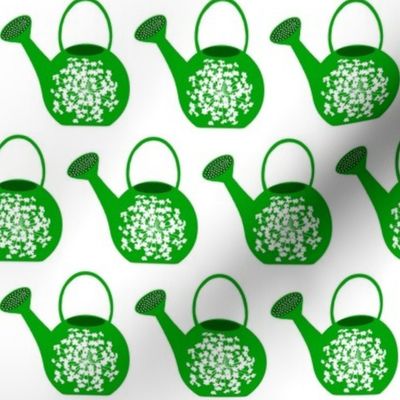 green watering can