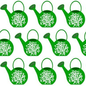 green watering can