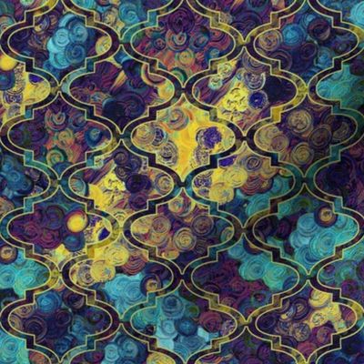 Thinking of Klimt in a Moroccan quatrefoil by Su_G_©SuSchaefer