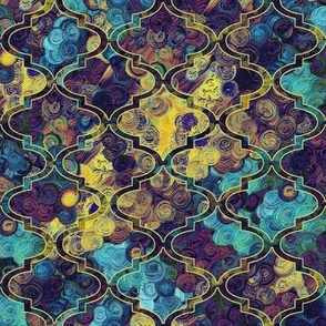 Thinking of Klimt in a Moroccan quatrefoil by Su_G_©SuSchaefer