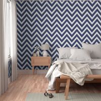 Beaded Ikat Chevron / Indigo