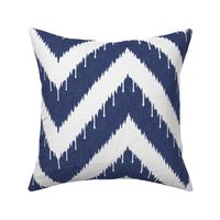 Beaded Ikat Chevron / Indigo