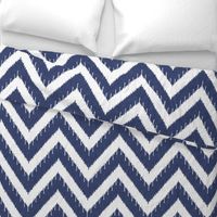 Beaded Ikat Chevron / Indigo