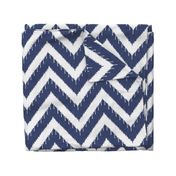 Beaded Ikat Chevron / Indigo