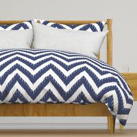 Beaded Ikat Chevron / Indigo