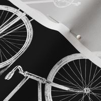 Antique Bicycles in Black and White (large version)