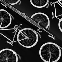 Antique Bicycles in Black and White (large version)