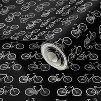 Vintage Bicycles Black Pattern