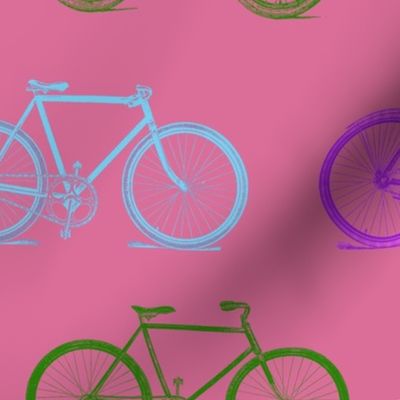 Bicycles in Retro Pink