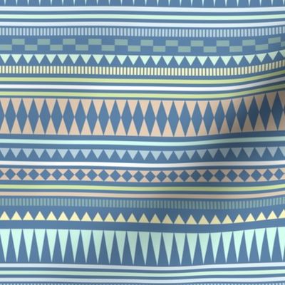 Aztec Stripe Blue