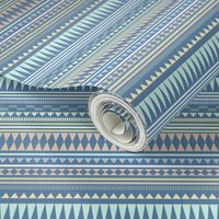 Aztec Stripe Blue