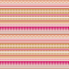 Aztec Stripe Peach