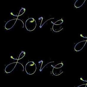Love - Paint Splatters Words - Exceptional Skyline  - Â© PinkSodaPop 4ComputerHeaven.com