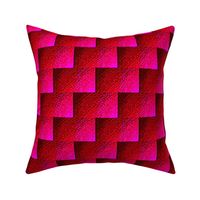 red and pink marble zig zag batik