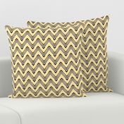 Yellow and White Capped Chevron