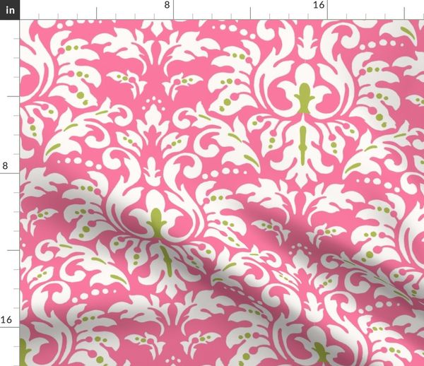 Hot_Pink_Damask Spoonflower