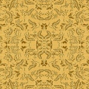 butterfly ferns - yellow, brass