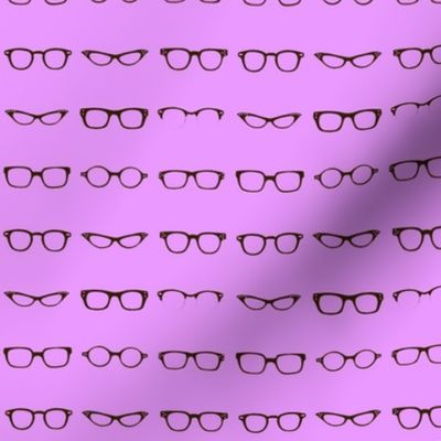 Retro Glasses Frames in Purple - small