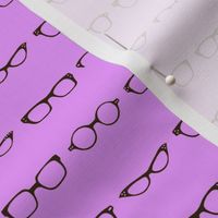 Retro Glasses Frames in Purple - small