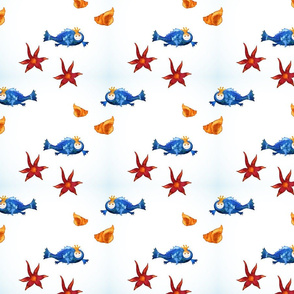 pattern with cute fish