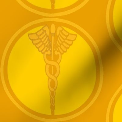 Doctors Design with Golden Caduceus