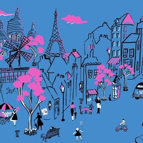Montmartre de Paris Blue