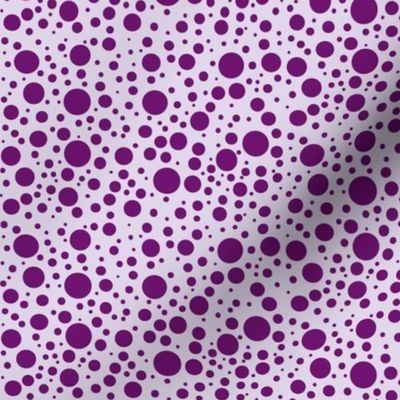 BeeHappy dots - deep purple & pale lavender