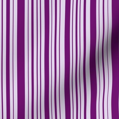 BeeHappy stripe - deep purple & pale lavender