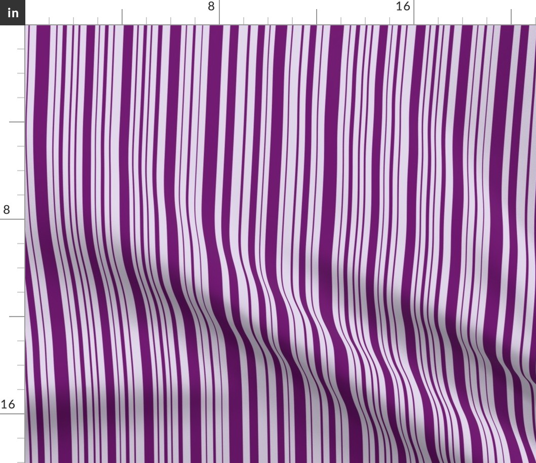 BeeHappy stripe - deep purple & pale lavender