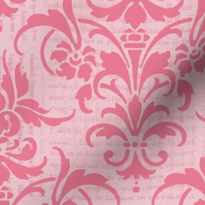 Pink Dawn Over Wuthering Heights Damask