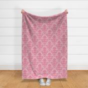 Pink Dawn Over Wuthering Heights Damask