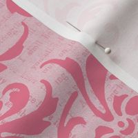 Pink Dawn Over Wuthering Heights Damask