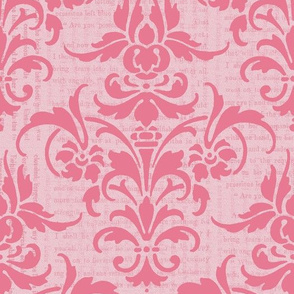 Pink Dawn Over Wuthering Heights Damask