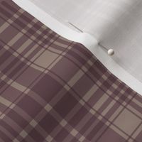 berry/tan plaid