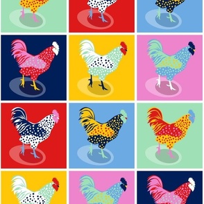Pop Art Chickens