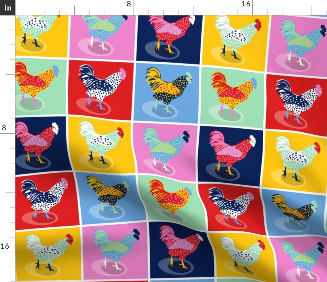 Pop Art Chickens