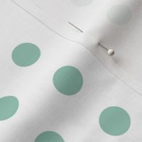 Teal Dots on White