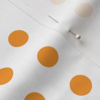 Orange Dots on White