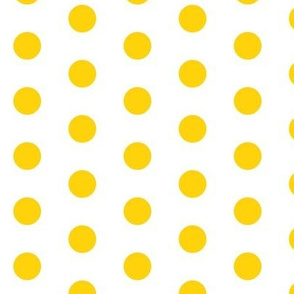 Yellow Dots on White