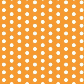Small White Dots on Orange
