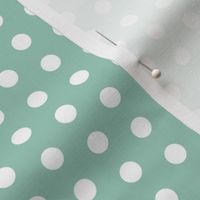 Small White Dots on Teal