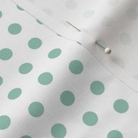 Small Teal Dots on White