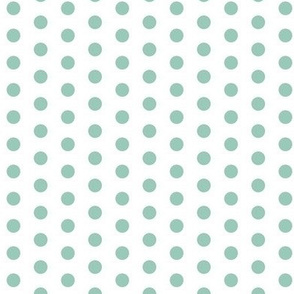 Small Teal Dots on White