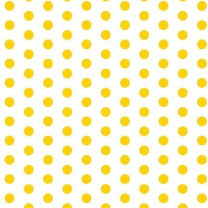 Small Yellow Dots on White