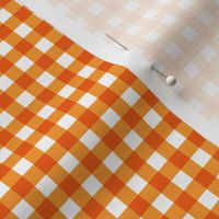 Small Orange Gingham