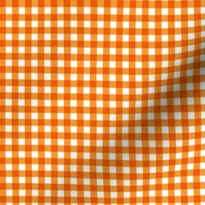 Small Orange Gingham