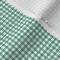Tiny Teal Gingham